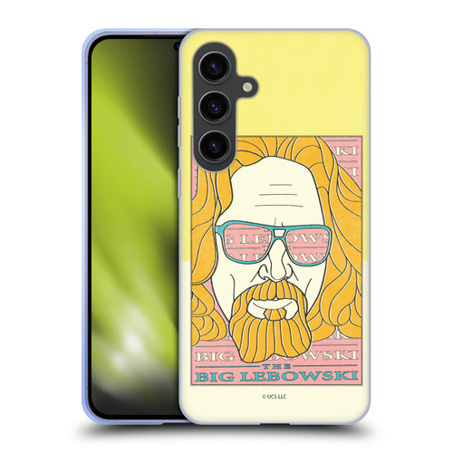 The Big Lebowski Graphics The Dude Head Soft Gel Case for Samsung Galaxy S24+ 5G