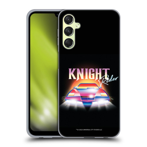 Knight Rider Graphics Kitt 80's Neon Soft Gel Case for Samsung Galaxy A24 4G / Galaxy M34 5G