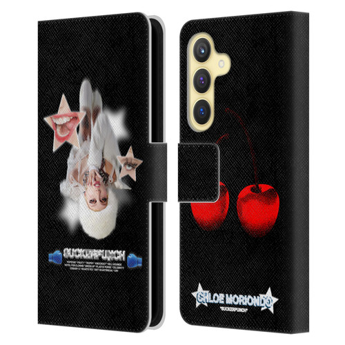 Chloe Moriondo Graphics Album Leather Book Wallet Case Cover For Samsung Galaxy S24 5G