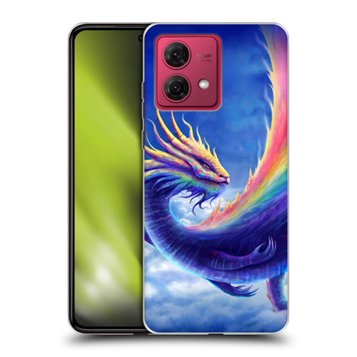 Anthony Christou Art Rainbow Dragon Soft Gel Case for Motorola Moto G84 5G