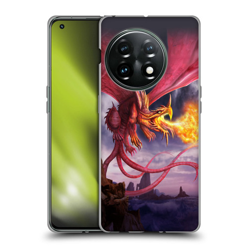 Anthony Christou Art Fire Dragon Soft Gel Case for OnePlus 11 5G