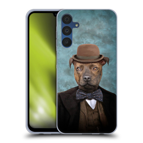 Anthony Christou Art Sir Edmund Bulldog Soft Gel Case for Samsung Galaxy A15
