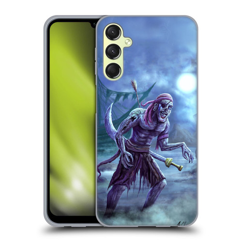 Anthony Christou Art Zombie Pirate Soft Gel Case for Samsung Galaxy A24 4G / M34 5G