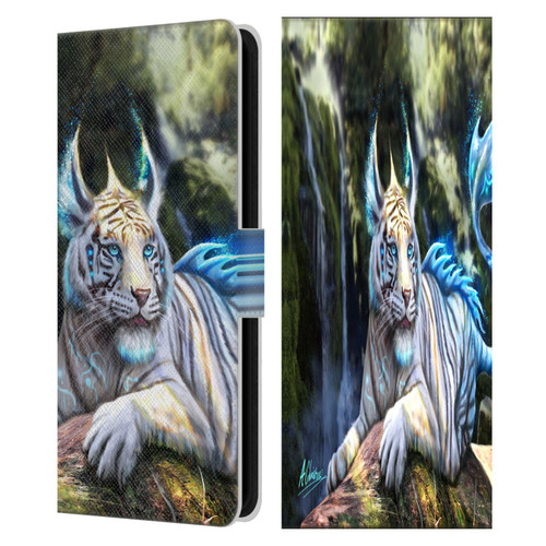 Anthony Christou Art Water Tiger Leather Book Wallet Case Cover For Samsung Galaxy S23 FE 5G