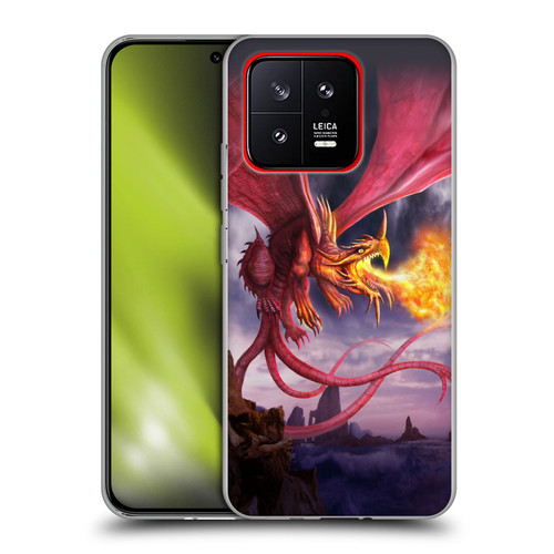 Anthony Christou Art Fire Dragon Soft Gel Case for Xiaomi 13 5G