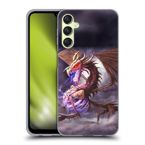 Anthony Christou Fantasy Art Bone Dragon Soft Gel Case for Samsung Galaxy A24 4G / M34 5G