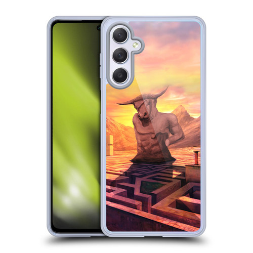 Anthony Christou Fantasy Art Minotaur In Labyrinth Soft Gel Case for Samsung Galaxy M54 5G