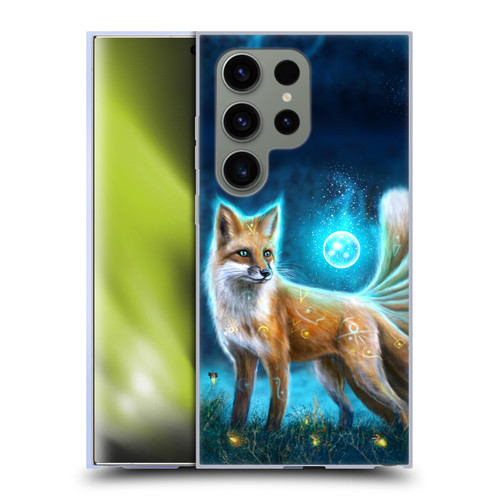 Anthony Christou Fantasy Art Magic Fox In Moonlight Soft Gel Case for Samsung Galaxy S24 Ultra 5G