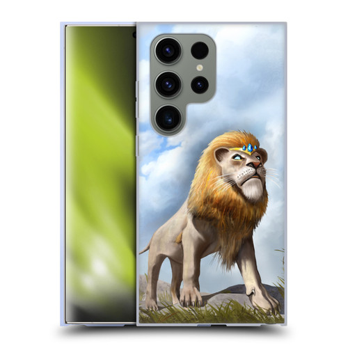 Anthony Christou Fantasy Art King Of Lions Soft Gel Case for Samsung Galaxy S24 Ultra 5G