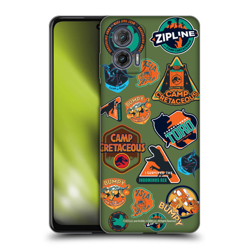 Jurassic World: Camp Cretaceous Character Art Pattern Icons Soft Gel Case for Motorola Moto G73 5G