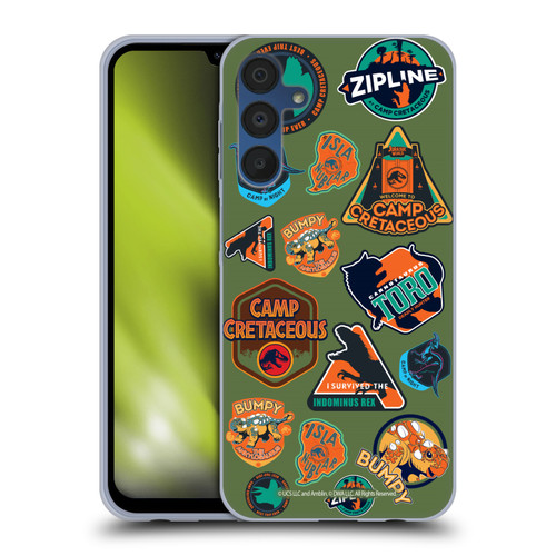 Jurassic World: Camp Cretaceous Character Art Pattern Icons Soft Gel Case for Samsung Galaxy A15
