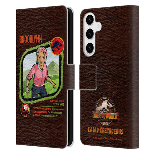 Jurassic World: Camp Cretaceous Character Art Brooklynn Leather Book Wallet Case Cover For Samsung Galaxy S24+ 5G