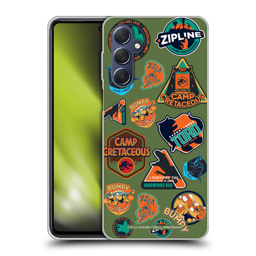 Jurassic World: Camp Cretaceous Character Art Pattern Icons Soft Gel Case for Samsung Galaxy M54 5G