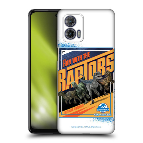 Jurassic World: Camp Cretaceous Dinosaur Graphics Run Soft Gel Case for Motorola Moto G73 5G