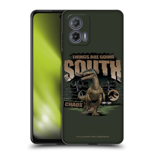 Jurassic World: Camp Cretaceous Dinosaur Graphics Things Are Going South Soft Gel Case for Motorola Moto G73 5G