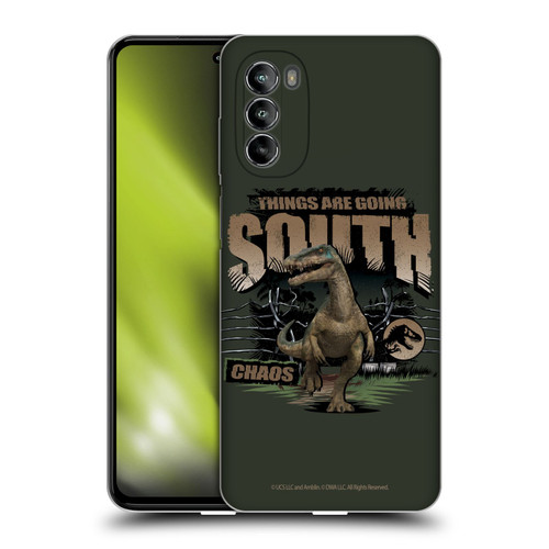 Jurassic World: Camp Cretaceous Dinosaur Graphics Things Are Going South Soft Gel Case for Motorola Moto G82 5G