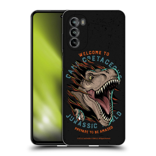 Jurassic World: Camp Cretaceous Dinosaur Graphics Welcome Soft Gel Case for Motorola Moto G82 5G