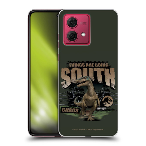 Jurassic World: Camp Cretaceous Dinosaur Graphics Things Are Going South Soft Gel Case for Motorola Moto G84 5G