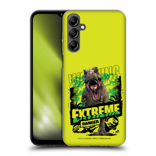 Jurassic World: Camp Cretaceous Dinosaur Graphics Extreme Danger Soft Gel Case for Samsung Galaxy M14 5G