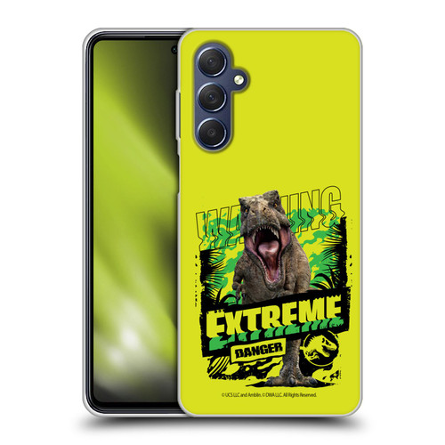 Jurassic World: Camp Cretaceous Dinosaur Graphics Extreme Danger Soft Gel Case for Samsung Galaxy M54 5G