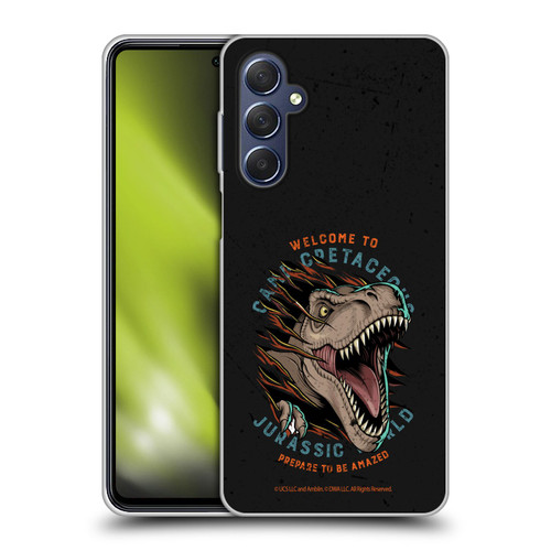 Jurassic World: Camp Cretaceous Dinosaur Graphics Welcome Soft Gel Case for Samsung Galaxy M54 5G