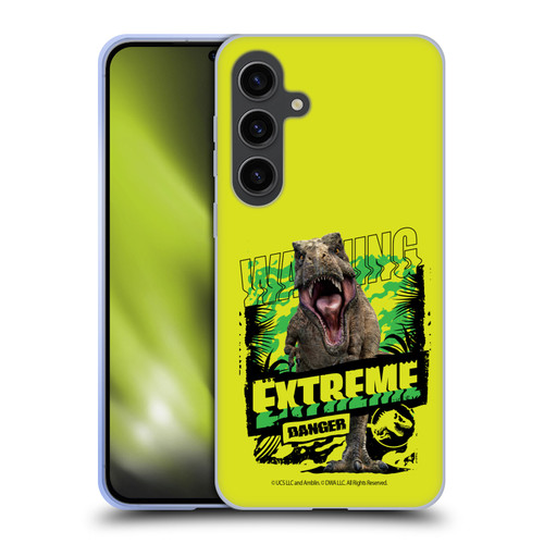 Jurassic World: Camp Cretaceous Dinosaur Graphics Extreme Danger Soft Gel Case for Samsung Galaxy S24+ 5G