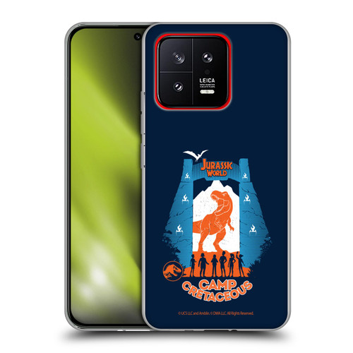 Jurassic World: Camp Cretaceous Dinosaur Graphics Silhouette Soft Gel Case for Xiaomi 13 5G