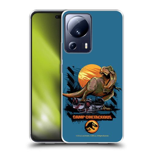 Jurassic World: Camp Cretaceous Dinosaur Graphics Blue Soft Gel Case for Xiaomi 13 Lite 5G