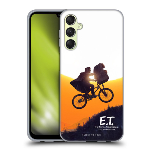 E.T. Graphics Riding Bike Sunset Soft Gel Case for Samsung Galaxy A24 4G / Galaxy M34 5G