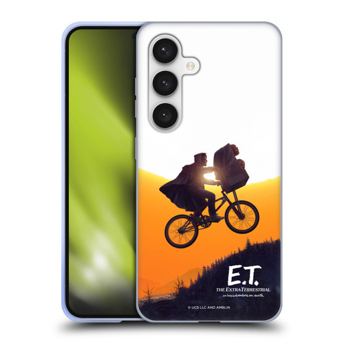 E.T. Graphics Riding Bike Sunset Soft Gel Case for Samsung Galaxy S24 5G