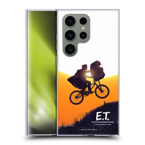 E.T. Graphics Riding Bike Sunset Soft Gel Case for Samsung Galaxy S24 Ultra 5G