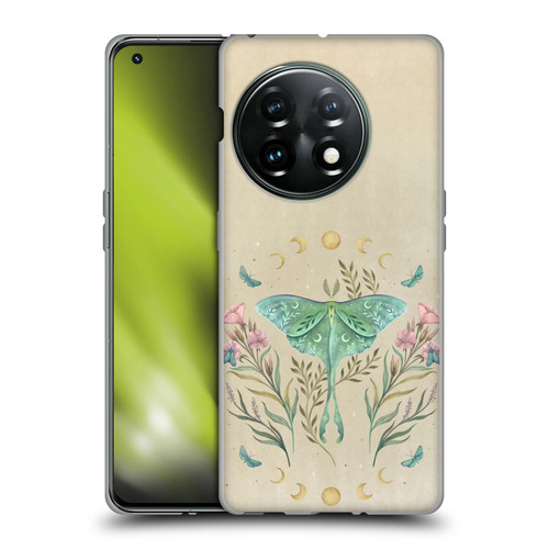 Episodic Drawing Illustration Animals Moth, Butterflies, & Flowers Soft Gel Case for OnePlus 11 5G