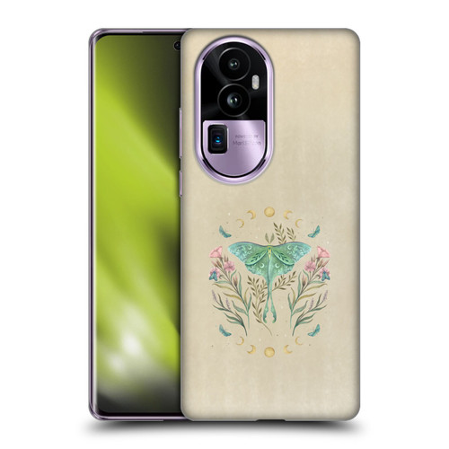 Episodic Drawing Illustration Animals Moth, Butterflies, & Flowers Soft Gel Case for OPPO Reno10 Pro+
