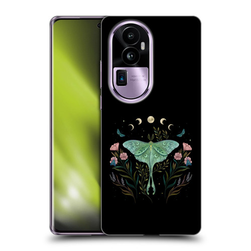 Episodic Drawing Illustration Animals Moth and Flowers Soft Gel Case for OPPO Reno10 Pro+