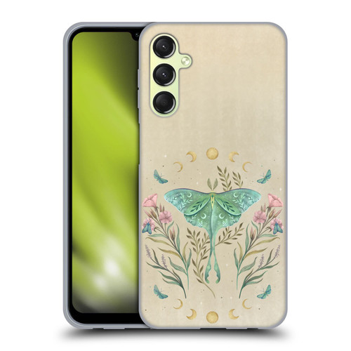 Episodic Drawing Illustration Animals Luna And Forester Vintage Soft Gel Case for Samsung Galaxy A24 4G / Galaxy M34 5G