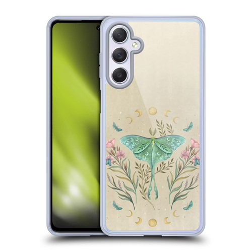 Episodic Drawing Illustration Animals Moth, Butterflies, & Flowers Soft Gel Case for Samsung Galaxy M54 5G