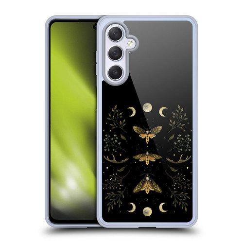 Episodic Drawing Illustration Animals Death Head Moth Night Soft Gel Case for Samsung Galaxy M54 5G