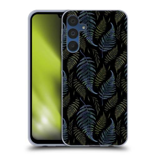 Episodic Drawing Pattern Leaves Soft Gel Case for Samsung Galaxy A15