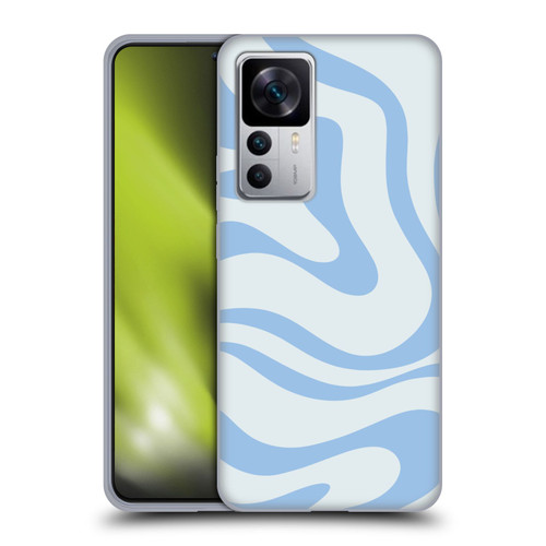 Kierkegaard Design Studio Art Blue Abstract Swirl Pattern Soft Gel Case for Xiaomi 12T 5G / 12T Pro 5G / Redmi K50 Ultra 5G