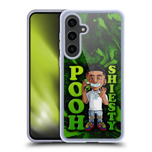 Pooh Shiesty Graphics Green Soft Gel Case for Samsung Galaxy S24+ 5G