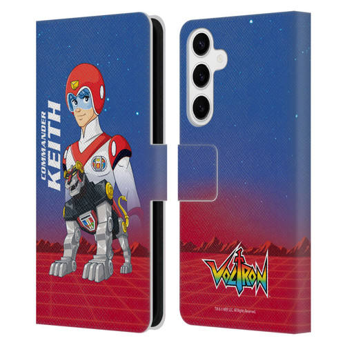 Voltron Character Art Commander Keith Leather Book Wallet Case Cover For Samsung Galaxy S24+ 5G