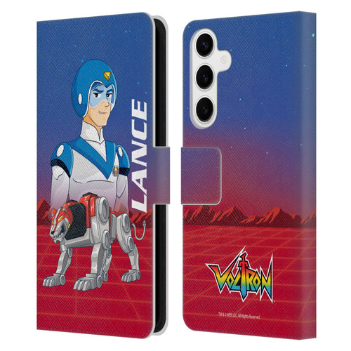 Voltron Character Art Lance Leather Book Wallet Case Cover For Samsung Galaxy S24+ 5G