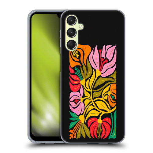 Ayeyokp Plants And Flowers Flor De Mar Flower Market Soft Gel Case for Samsung Galaxy A24 4G / Galaxy M34 5G