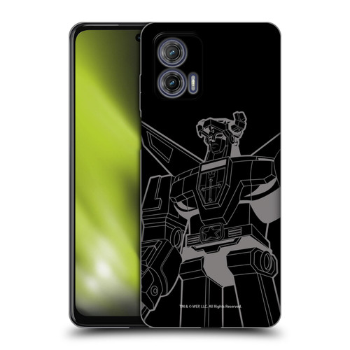 Voltron Graphics Oversized Black Robot Soft Gel Case for Motorola Moto G73 5G