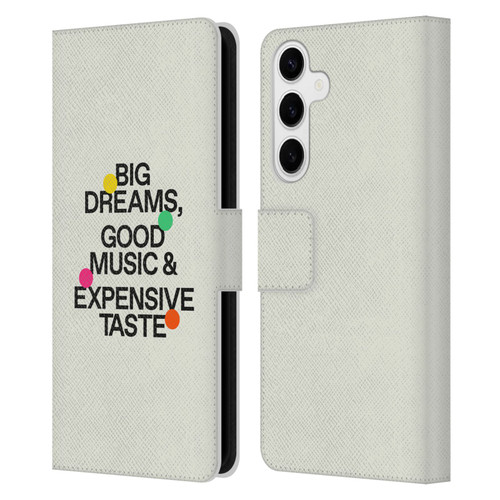 Ayeyokp Pop Big Dreams, Good Music Leather Book Wallet Case Cover For Samsung Galaxy S24+ 5G