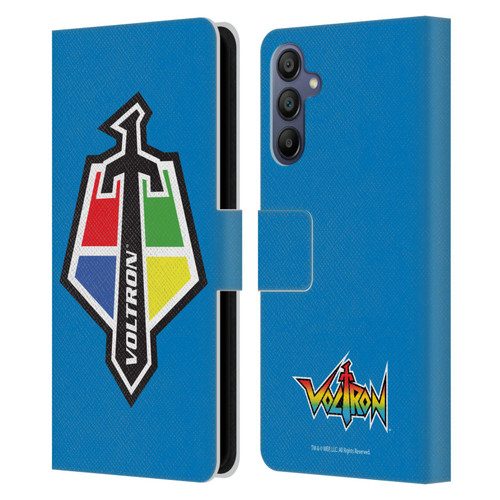 Voltron Graphics Badge Logo Leather Book Wallet Case Cover For Samsung Galaxy A15