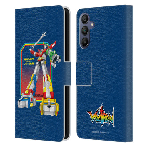 Voltron Graphics Defender Of Universe Plain Leather Book Wallet Case Cover For Samsung Galaxy A15