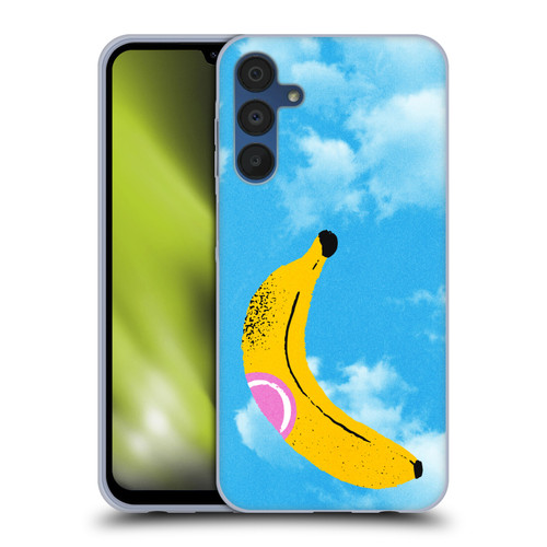 Ayeyokp Pop Banana Pop Art Sky Soft Gel Case for Samsung Galaxy A15