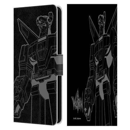 Voltron Graphics Oversized Black Robot Leather Book Wallet Case Cover For Samsung Galaxy S23 FE 5G