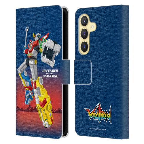 Voltron Graphics Defender Of Universe Gradient Leather Book Wallet Case Cover For Samsung Galaxy S24 5G